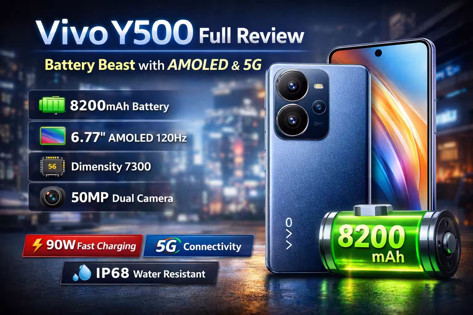Vivo Y500 Full Review, Specifications, Price, Battery, Camera & Features